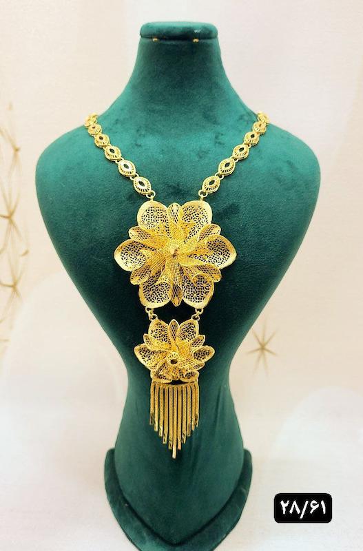 گردنبند نقره نمادار بلند