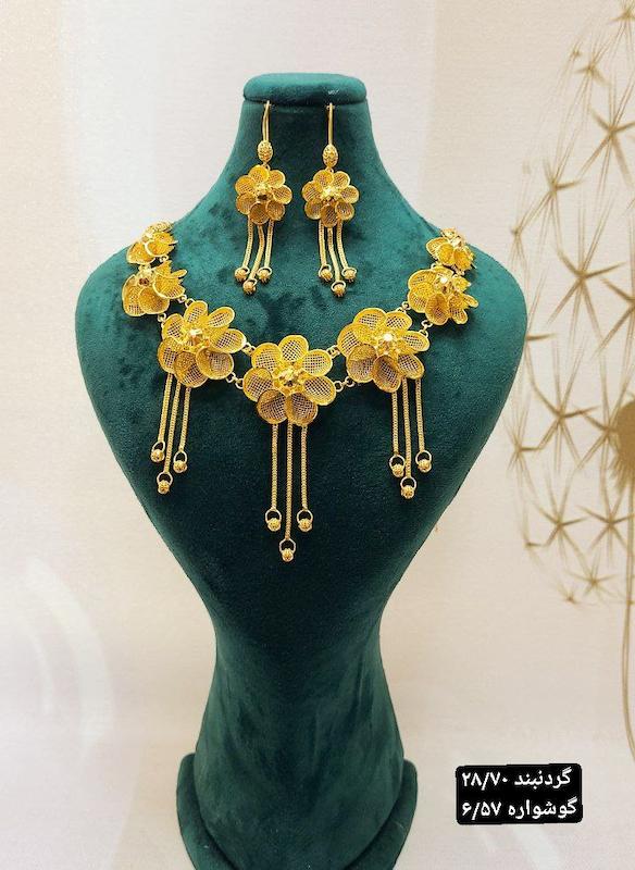 گردنبند نقره ابکاری طلا