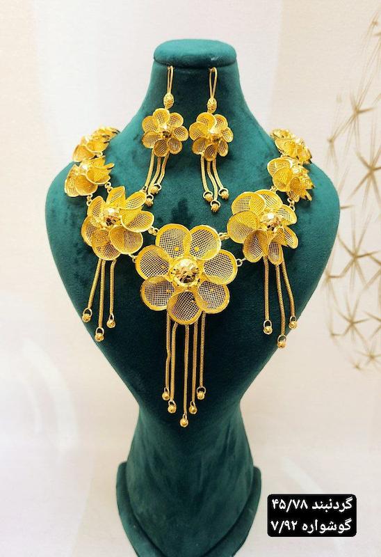 گردنبند نقره ابکاری طلا