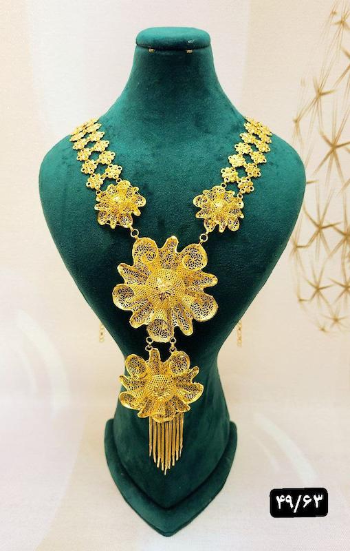 گردنبند نقره نمادار بلند