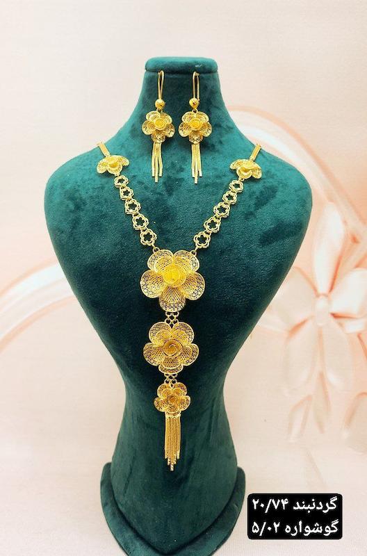 گردنبند نقره اویز نمادار طرح گل