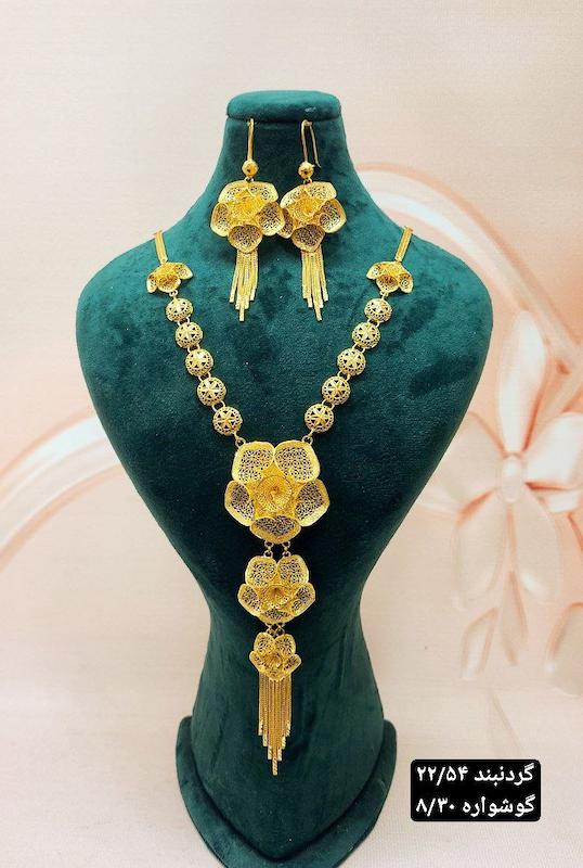 گردنبند نقره اویز نمادار طرح گل