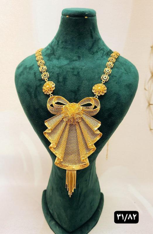 گردنبند نقره روکش اب طلا