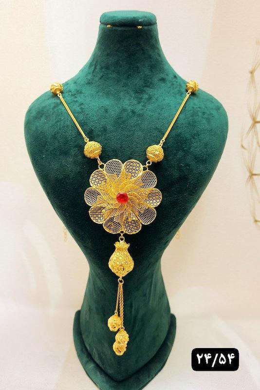 گردنبند نقره نمادار بلند