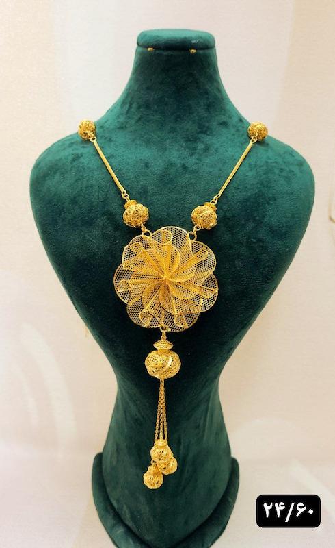 گردنبند نقره نمادار بلند