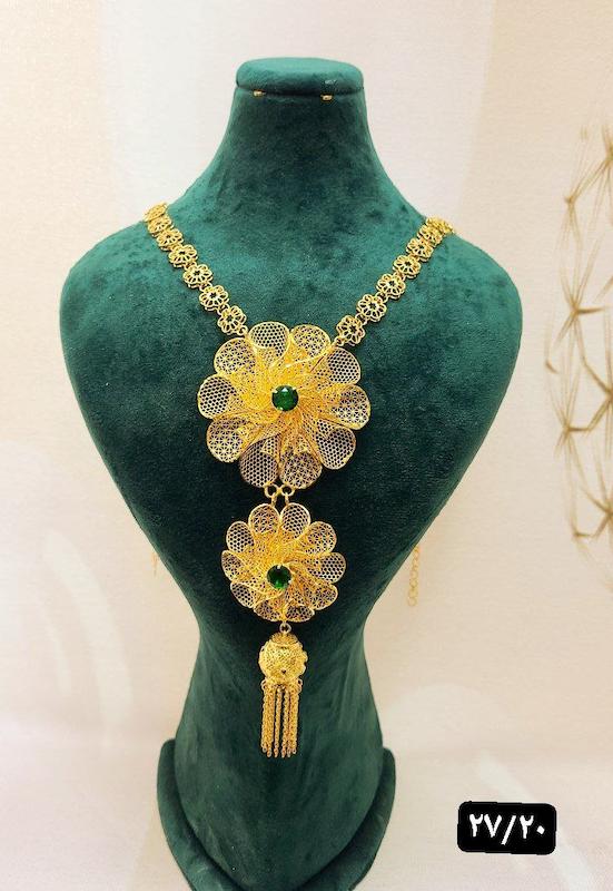 گردنبند نقره نمادار بلند