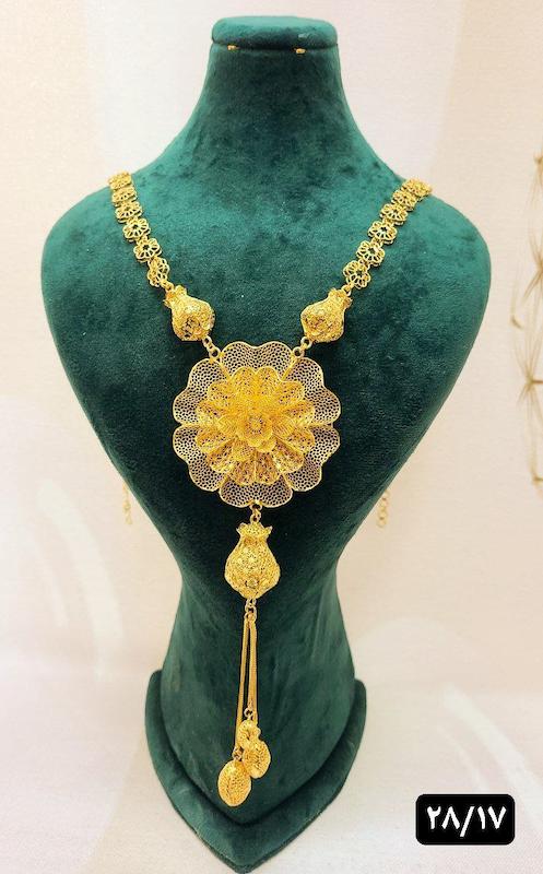 گردنبند نقره نمادار بلند