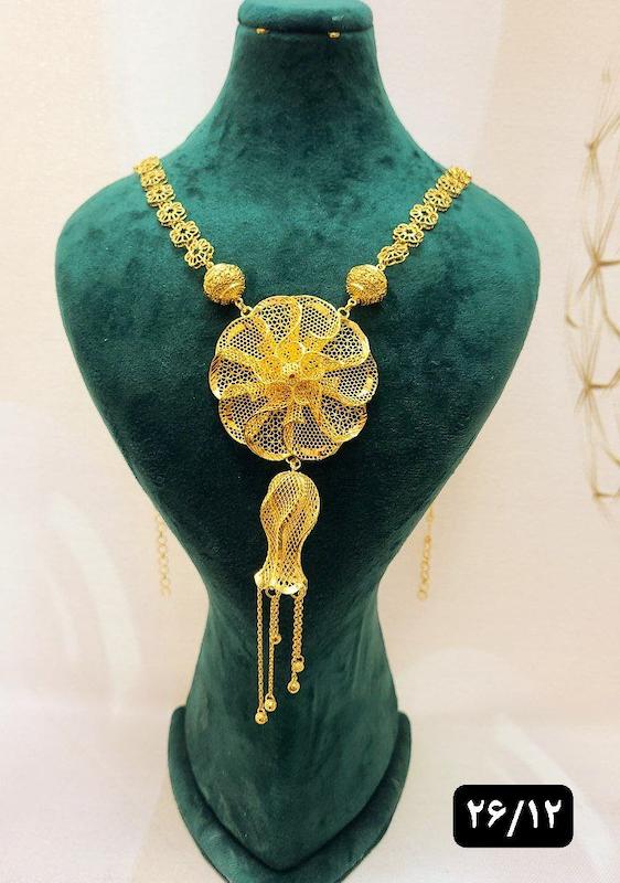 گردنبند نقره نمادار بلند