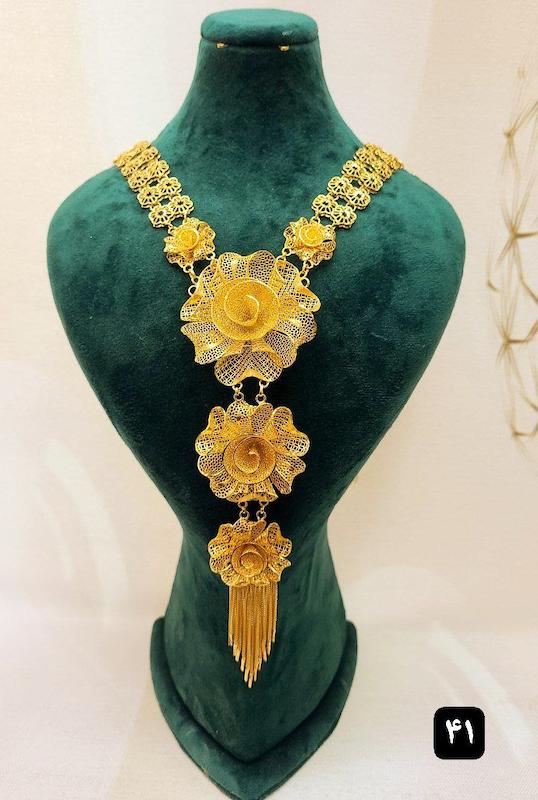 گردنبند نقره نمادار بلند