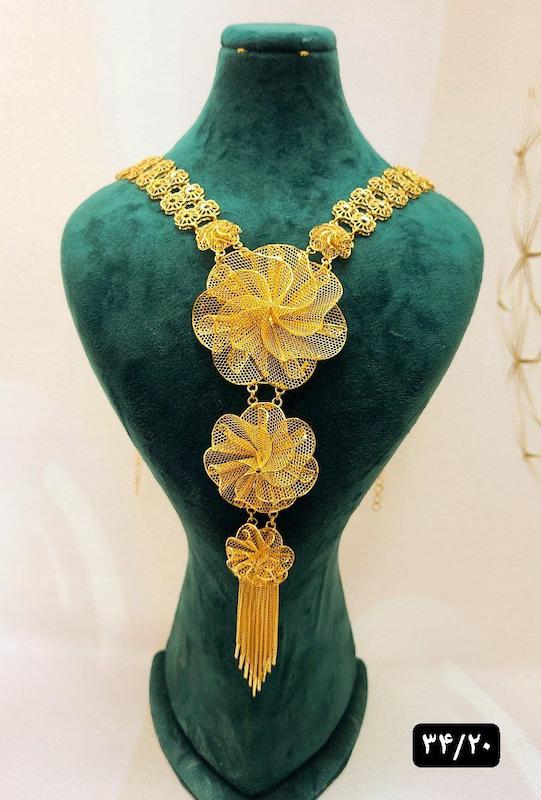 گردنبند نقره نمادار بلند