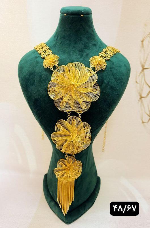 گردنبند نقره نمادار بلند