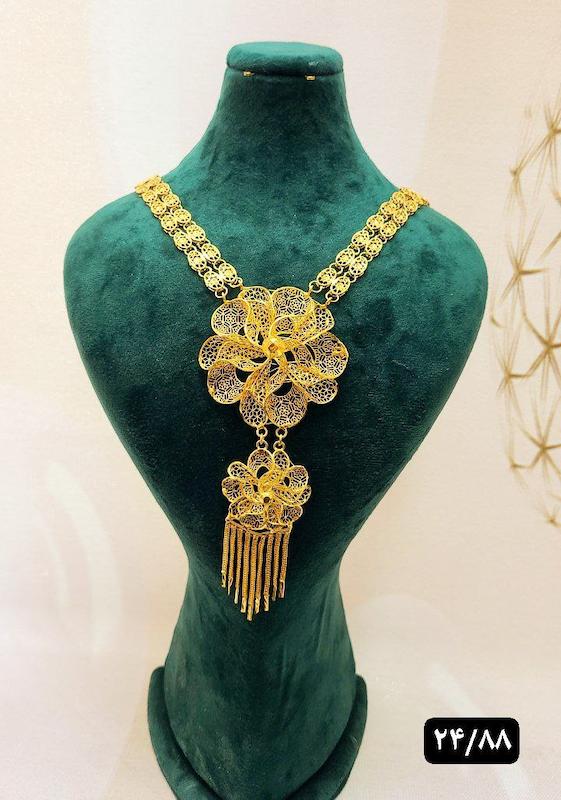 گردنبند نقره نمادار بلند