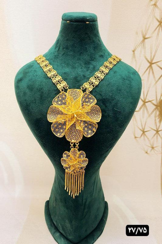 گردنبند نقره نمادار بلند