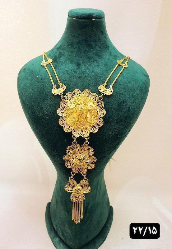 گردنبند نقره نمادار بلند