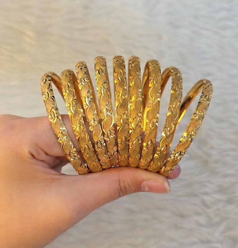 النگو نقره ظریف ابکاری طلا 