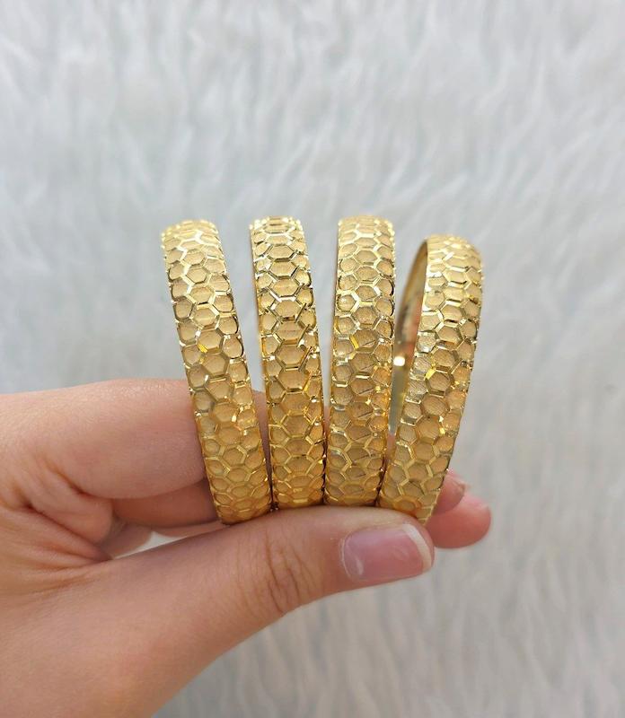 النگو نقره ظریف ابکاری طلا 