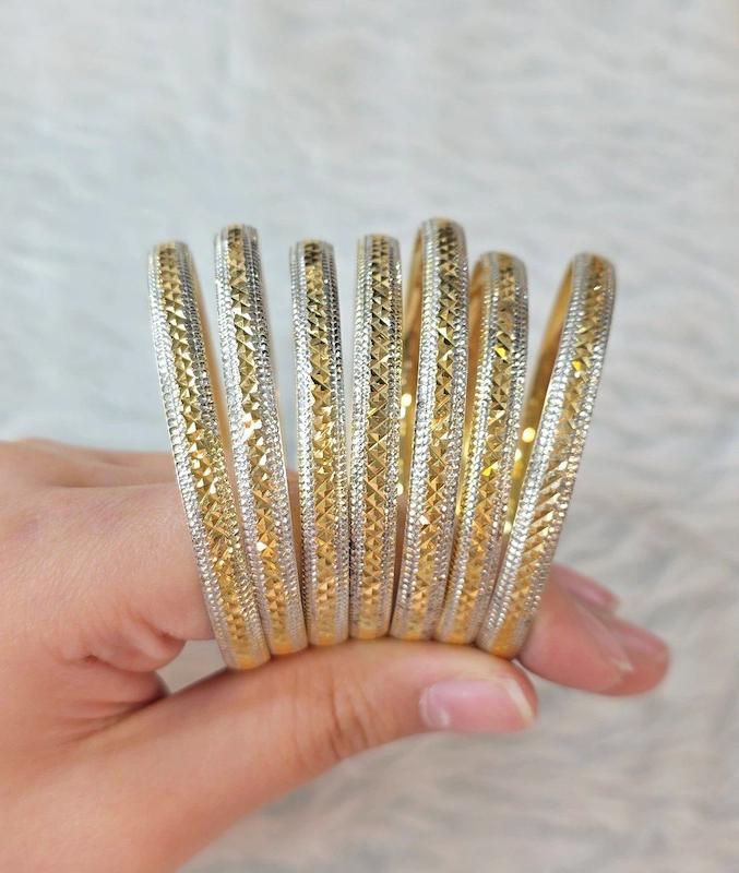 النگو نقره ظریف ابکاری طلا 