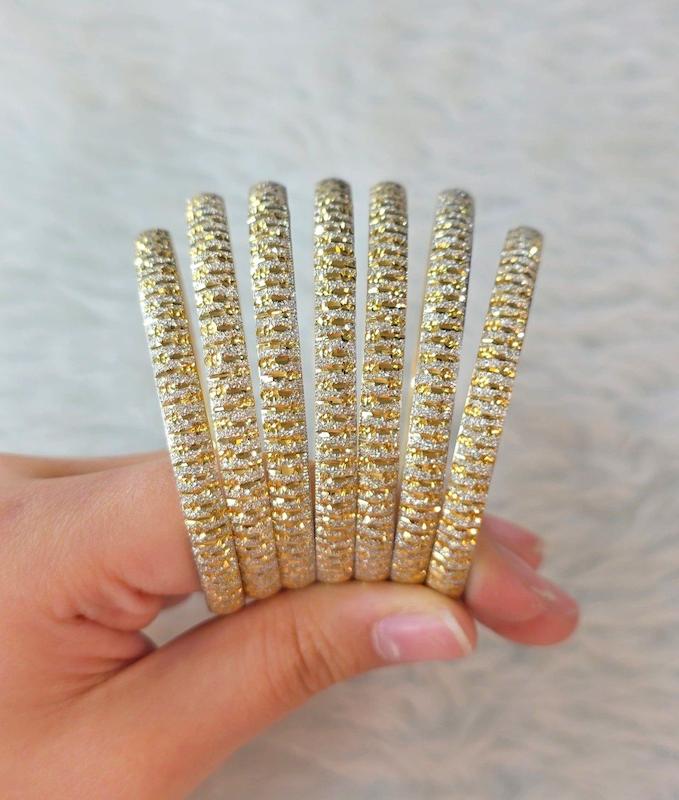 النگو نقره ظریف ابکاری طلا 