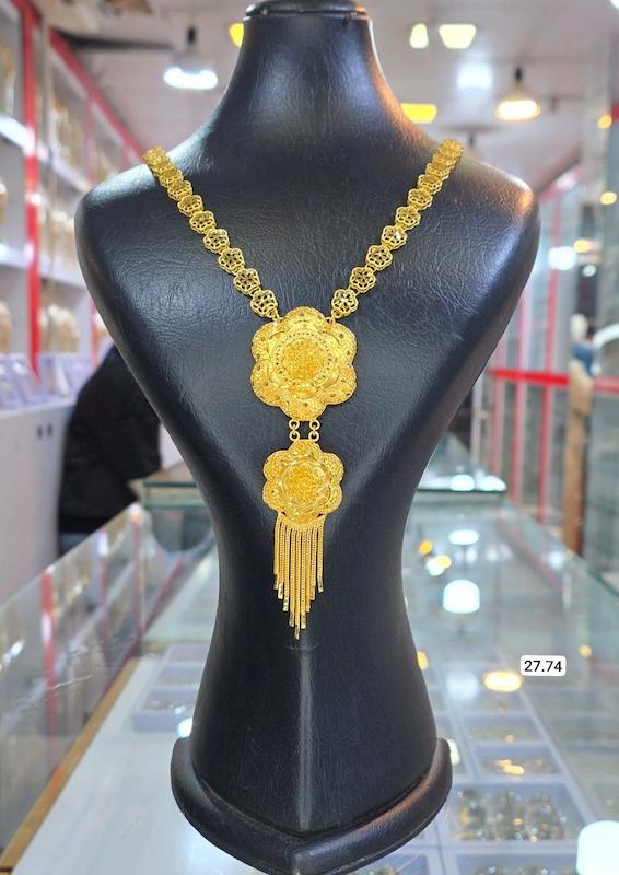 گردنبند نقره نمادار بلند