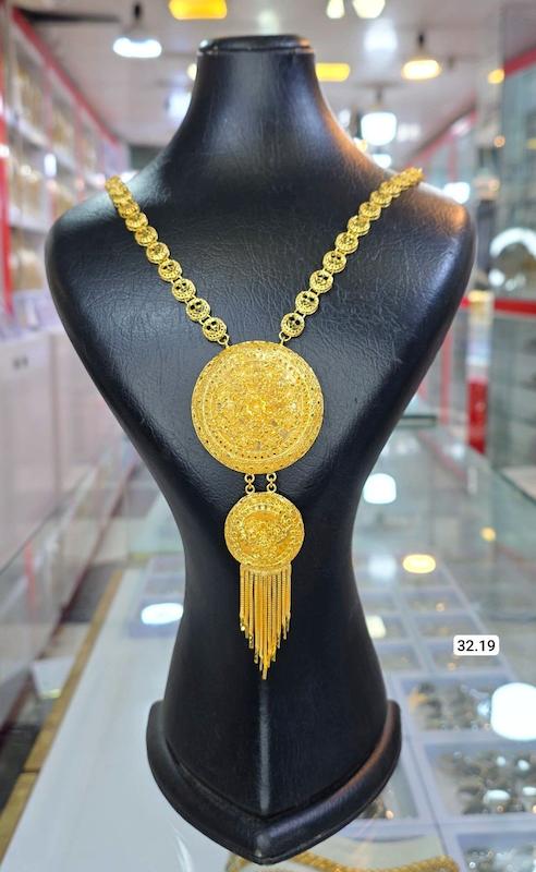 گردنبند نقره نمادار بلند