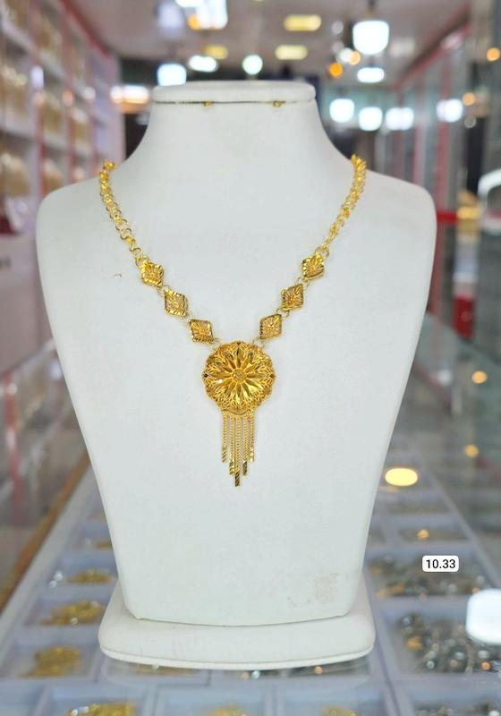 گردنبند نقره ظریف ابکاری طلا 