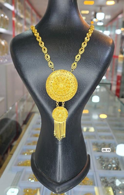 گردنبند نقره نمادار بلند
