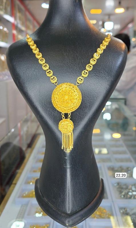 گردنبند نقره نمادار بلند
