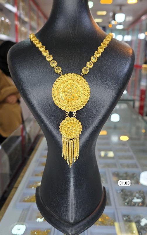 گردنبند نقره نمادار بلند