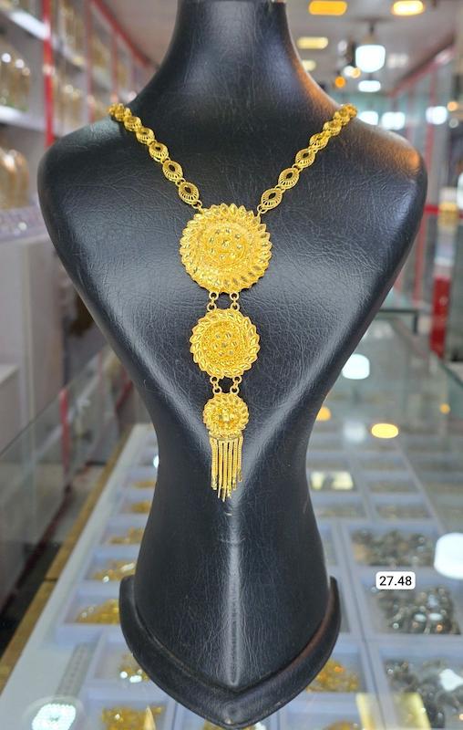 گردنبند نقره نمادار بلند