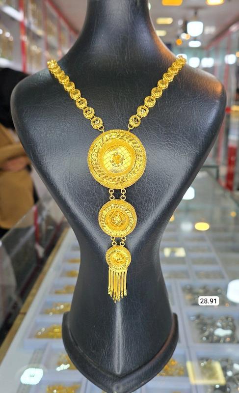 گردنبند نقره نمادار بلند