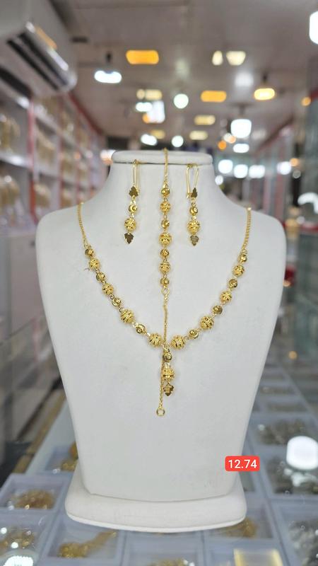 گرذنبند گوی تراش نقره ابکاری طلا