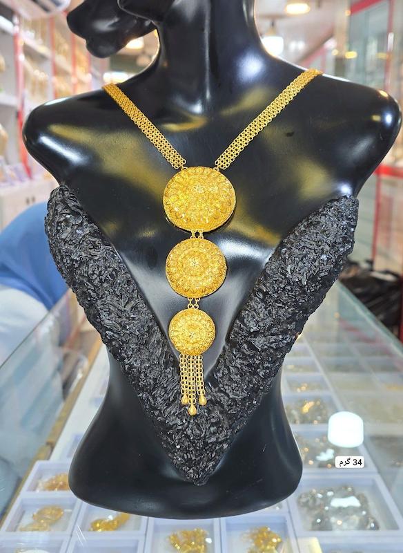 گردنبند نقره نمادار بلند