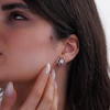 گوشواره نقره طرح گل شمیم سیلور 1000150034