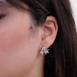گوشواره نقره طرح سه ستاره نگین‌دار شميم سيلور 1000150048
