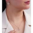 نیم‌ست نقره زنانه طرح قلب دوبل با نگین میکروست 10150069