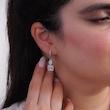 نیم ست نقره زنانه مستطیلی باگت 10150072