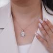 نیم ست نقره هندسی نگین‌دار شمیم سیلور 10150092