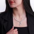 گردنبند نقره گل‌دار مجلسی زنانه شمیم سیلور1015160