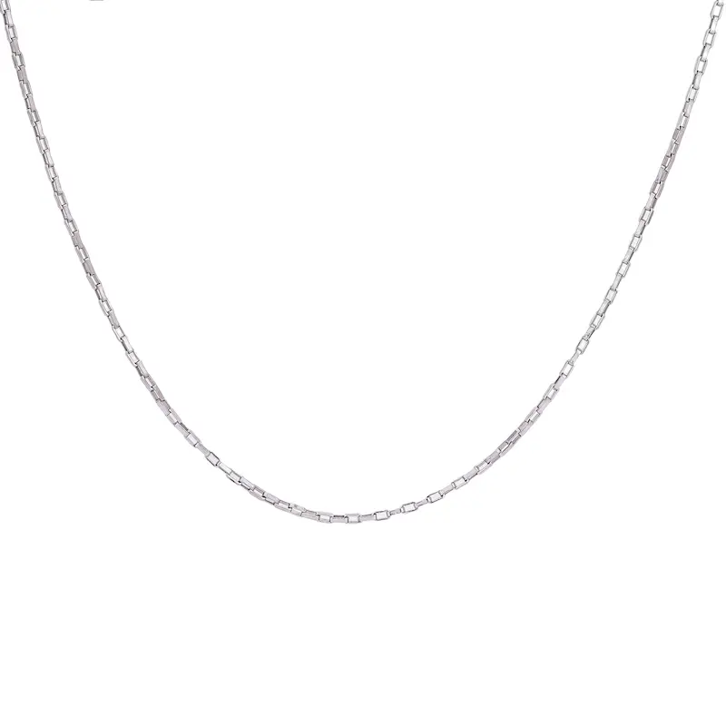 گردنبند زنانه, زنجیر سیلور, نقرینه, گردنی مینیمال, اکسسوری زنانه, استایل ساده, هدیه زنانه