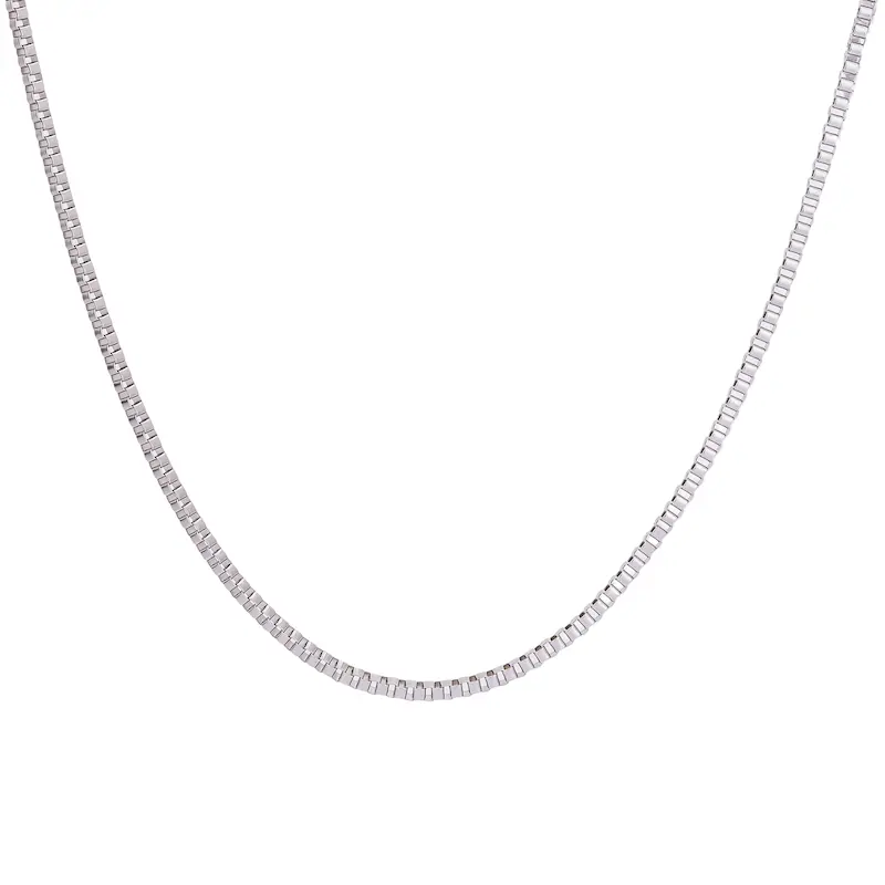 گردنبند زنانه, زنجیر ونیزی, گردنبند مینیمال, زنجیر نقره‌ای, اکسسوری زنانه, هدیه زنانه