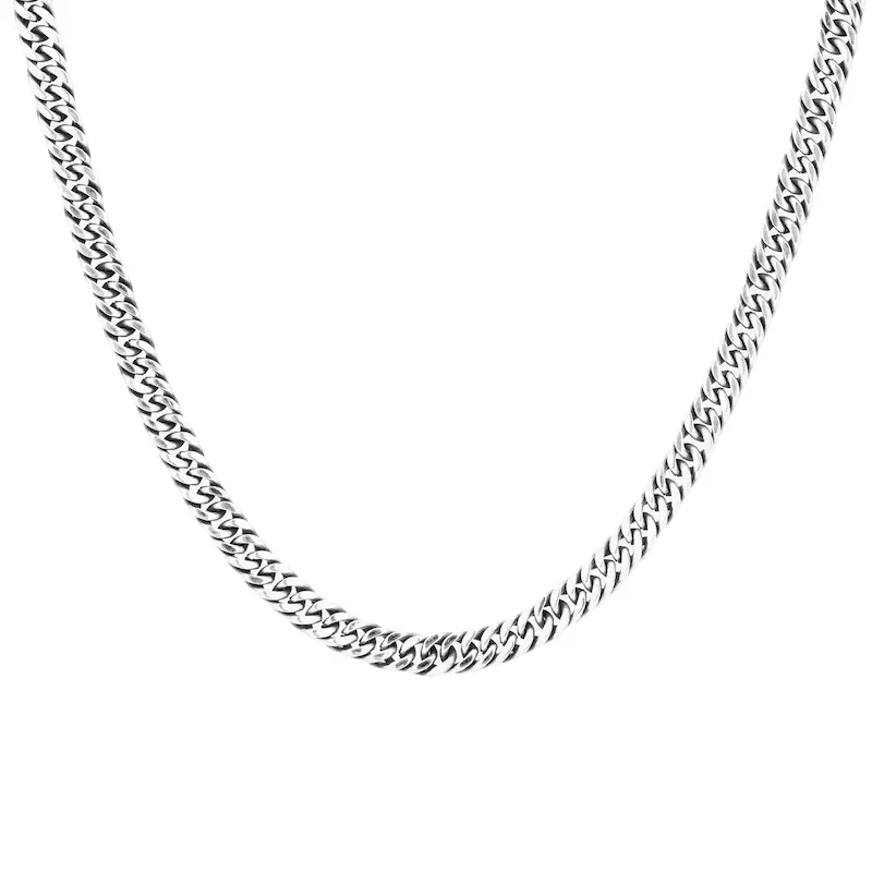 زنجیر استیل مردانه طرح کارتیر نوآر مدرن