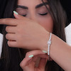 دستبند نقره با سنگ‌های میکرو زیرکونیا 10001526