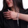 دستبند نقره زنانه نگین‌دار مجلسی شمیم سیلور101501