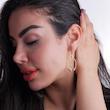 گوشواره نقره آویز طرح مدرن شمیم سیلور10805