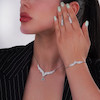 سرویس نقره زنانه نگین سبز شمیم سیلور101592
