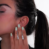 گوشواره نقره زنانه نگین‌دار شمیم سیلور 100001592