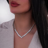گردنبند نقره طرح باگت شميم سيلور 1001544