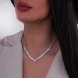 گردنبند نقره طرح باگت شميم سيلور 1001544