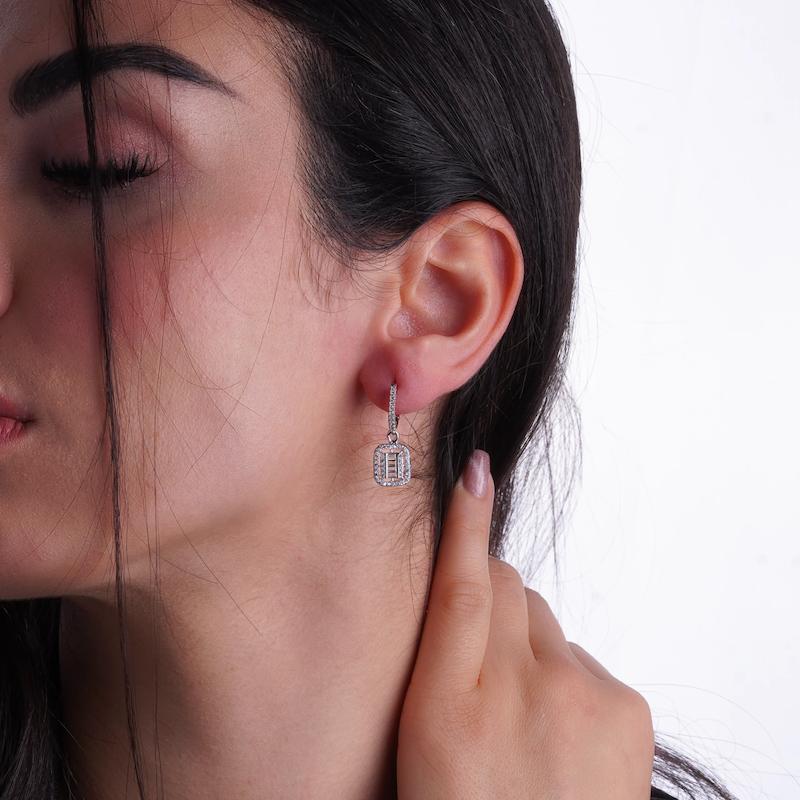 گوشواره نقره زنانه باگت شمیم سیلور 10015115