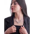 گردنبند نقره زنانه طرح شکوفه شمیم سیلور 1000015136